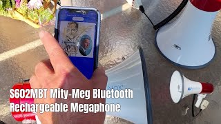 S602MBT MityMeg Bluetooth Rechargeable Megaphone [upl. by Annie]