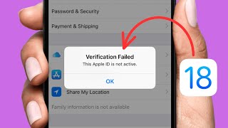 How to Fix Apple ID Not Active Problem in iPhone iOS 18 [upl. by Lamoree409]