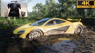 Rebuilding Flooded McLaren P1  Forza Horizon 5  Thrustmaster T300RS gameplay [upl. by Jesh4]