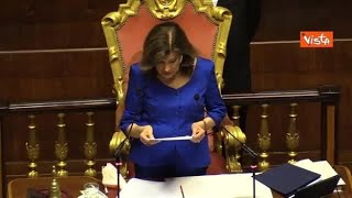 Il Senato ricorda Zavoli il minuto di silenzio e il lungo applauso dell’Aula [upl. by Lorna]