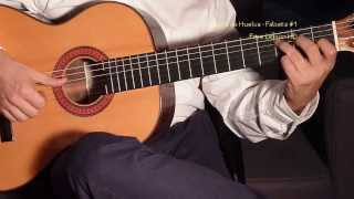 Flamenco guitar class HD Fandango de Huelva Falseta 1 [upl. by Edualcnaej]