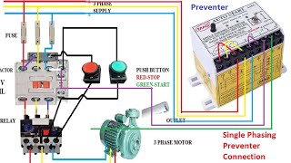 Single Phasing Preventer Connection in DOL Starter in Tamil [upl. by Atinra]