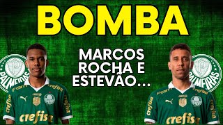 BOMBA  ESTEVÃO e MARCOS ROCHA do PALMEIRAS  Noticias do Palmeiras [upl. by Ahsinwad318]