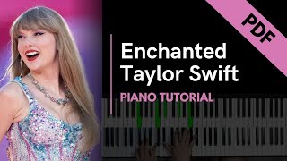 Enchanted  Taylor Swift Piano Tutorial  Not Angka [upl. by Bing]