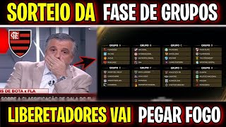 SORTEIO DA FASE DE GRUPOS DA LIBERTADORES 2024 FLAMENGO X PALMEIRAS QUEM É FAVORITO [upl. by Hanah334]