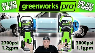 GreenWorks Pro Pressure Washer Review 2700psi vs 3000psi  Best all around Electric Pressure Washer [upl. by Asiuqram]