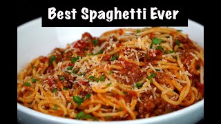 How To Make Spaghetti w Homemade Meat Sauce  Best Spaghetti Recipe Ever MrMakeItHappen Spaghetti [upl. by Nerral490]