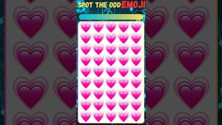 Find Odd Emoji Out  EMOJI HEARTS ♥️ Edition  viral oddoneout emojichallenge trending shorts [upl. by Derman]