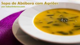 Sopa de Abóbora com Agriões [upl. by Asirak304]