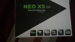 Unboxing MINIX NEO X5 ANDROID TV Español [upl. by Beedon389]