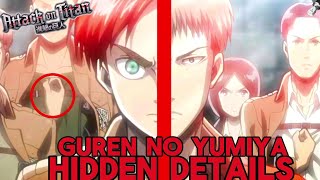 EVERY Hidden Detail and Foreshadowing in Attack on Titan Opening 1  Guren no Yumiya [upl. by Nanahs17]