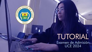 Tutorial Examen de Admisión UCE 2024 [upl. by Nohpets]