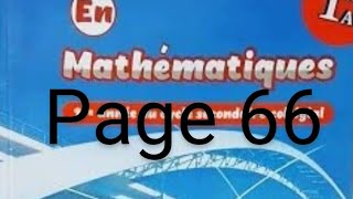 Almoufid en mathématiques 1AC page 66 [upl. by Greysun]