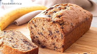 One Bowl Banana Bread No Eggs [upl. by Anoy]