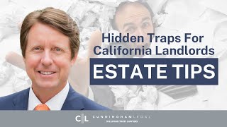 Hidden Legal TRAPS for California Residential Rental Landlords Real Estate Tips [upl. by Nehemiah]