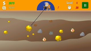 Gold Miner Classic 2018 walk through game play [upl. by Aniretak]