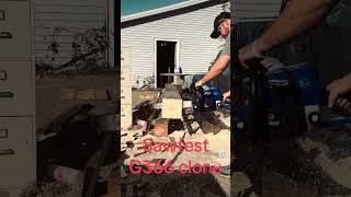 Ported G366 chainsaw firewood portedchainsaw stihl [upl. by Payton390]