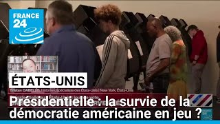 Présidentielle aux EtatsUnis  la survie de la démocratie américaine en jeu  • FRANCE 24 [upl. by Brinna]