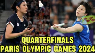 An Se Young VS Akane Yamaguchi  Live Score Quarterfinals Badminton Olympic Games Paris 2024 [upl. by Priscella]