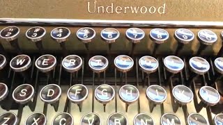 Underwood Champion Vintage Manual Typewriter Ribbon Install Demo [upl. by Nirehs]