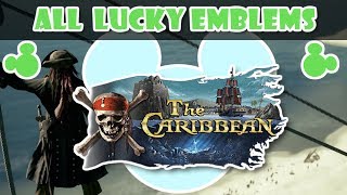 Kingdom Hearts 3  All Lucky Emblem Locations Hidden Mickeys  The Caribbean [upl. by Eire]