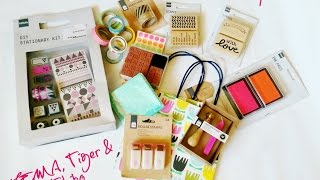 Stationery Haul  Hema Tiger Tchibo [upl. by Goodman944]