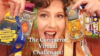 WANT TO REACH YOUR FITNESS GOALS IN 2022 UPDATED Conqueror Virtual Challenges Review WITH Medals [upl. by Antebi425]