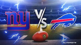 New York Giants  New York Giants vs Buffalo Bills Monday Night Football Live Play by Play [upl. by Lemert]