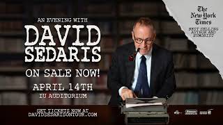 Tickets On Sale Now  David Sedaris on Tour  Live in Bloomington [upl. by Paterson]