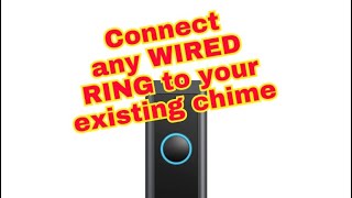 How to connect a Wired Ring Video Doorbell hardwire to existing doorbell and chime [upl. by Fagaly]