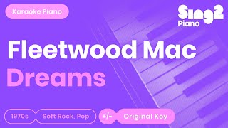 Fleetwood Mac  Dreams Piano Karaoke [upl. by Akimat]