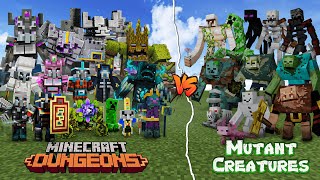 Minecraft Dungeons  All Bosses  Ending [upl. by Nauh]