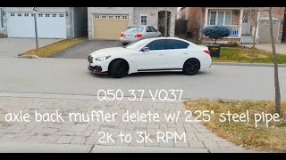 Q50 37 Muffler Delete Ultimate Compilation [upl. by Lucier162]