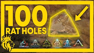 TOP 100 BEST Rat Holes on ARK  ASE amp ASA [upl. by Adiarf]