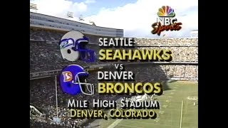 1989 Week 12  Seahawks vs Broncos [upl. by Nivloc83]