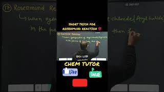 ORGANIC CHEMISTRY🔥ROSENMUND REACTIONPREPARATION OF ALDEHYDE FROM ACYL CHLORIDEALDEHYDECLASS 12 [upl. by Assirral]