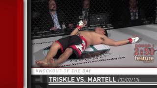 Knockout of the Day Travis Triskles 5Second Starching of Randell Martell at Hard Knocks 31 [upl. by Amoreta]