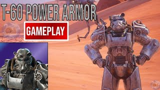 New T60 Power Armor Skin Gameplay Fallout Fortnite [upl. by Klara622]