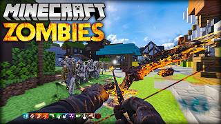 Minecraft CoD Zombies with BOWS and STAFFS Black Ops 3 [upl. by Jarib]