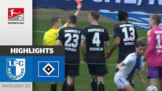 HSV Come Back With 10 Men  1 FC Magdeburg  Hamburger SV 22  Highlights  MD 29  Bundesliga 2 [upl. by Julide]