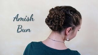 Haartraum Amish Bun Anleitung [upl. by Anay]