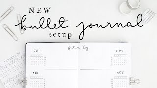 Starting a NEW Bullet Journal  2020 Minimalist Bullet Journal Setup and Migration [upl. by Wight626]