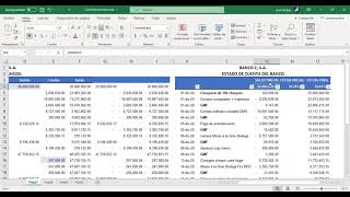 Elaboración de conciliación bancaria desde cero apoyado con tablas dinamicas 2021 [upl. by Prissy662]