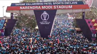 World Cup Final 2023 । India Vs Austrelia । नीले समंदर में बदल गया Stadium। Live From Ahmedabad [upl. by Egidio]