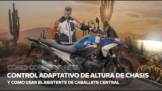 Aprende a usar el Control adaptativo de altura de chasis y el asistente de caballete central [upl. by Ingram]