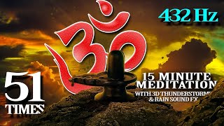 Om chanting 1008 times  om mantra day 1  om sound  mediation relaxing music  calm music [upl. by Fendig896]