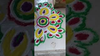 happy diwali trending shortsrangoli art stuffed rawasuji pitha [upl. by Eelsel]