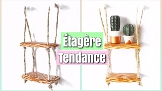 TUTO Fimo Étagère en corde  miniature [upl. by Eralcyram]