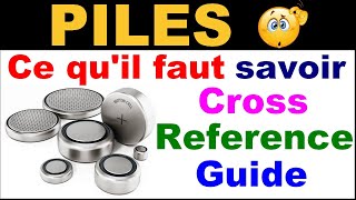 Guide des piles boutons button cell cross reference guide électronique Renata [upl. by Ahseen]