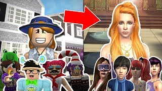 I REMADE THE BLOXBURG KIDS IN THE SIMS FACECAM [upl. by Krucik]